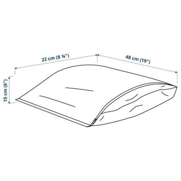 Ikea PARKLA Shoe‎ Storage Bag Zippered - 48cm x 22cm/White/5 Pack - Picture 3 of 8